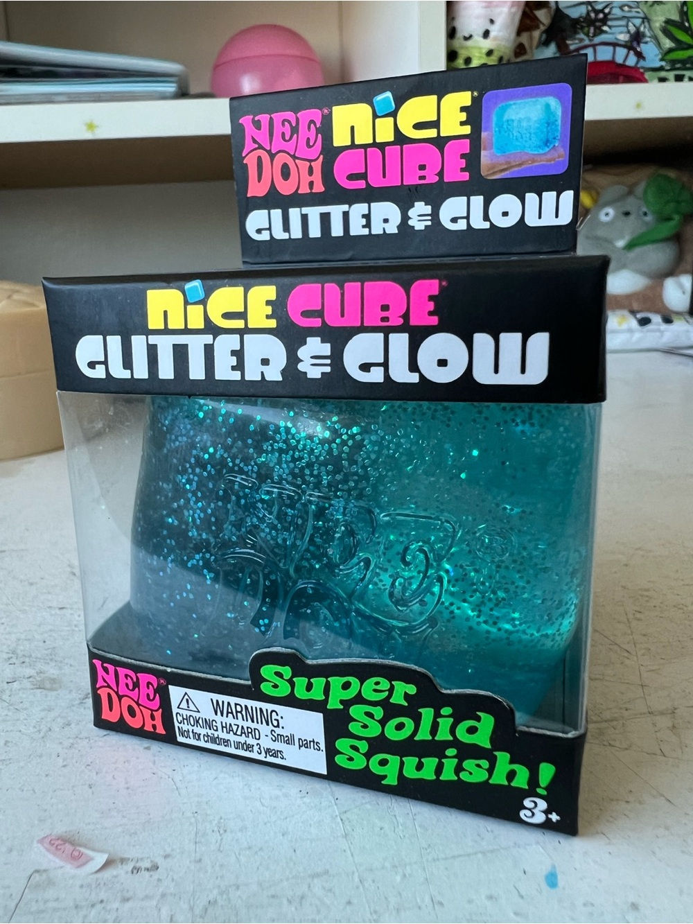 Needoh Glitter Cube Squishy
